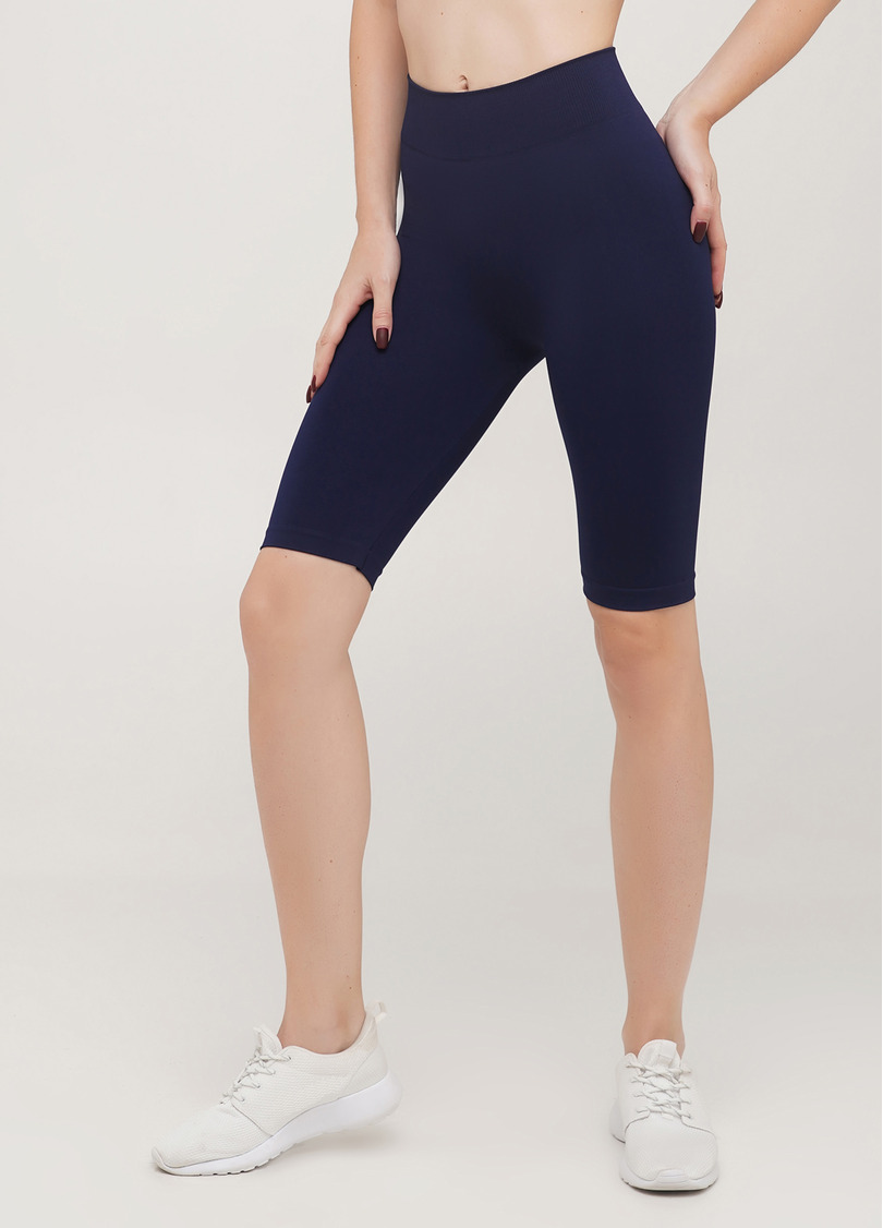 Велосипедки с высокой талией TRACKS 01 (синий)