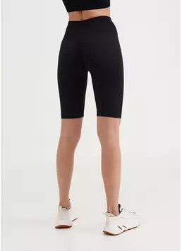 Велосипедки безшовні в рубчик з пуш-ап ефектом TRACKS RIB SHAPE black (чорний)