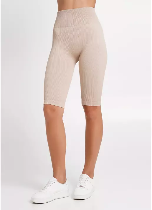 Велосипедки в рубчик TRACKS RIB naturale (бежевий)