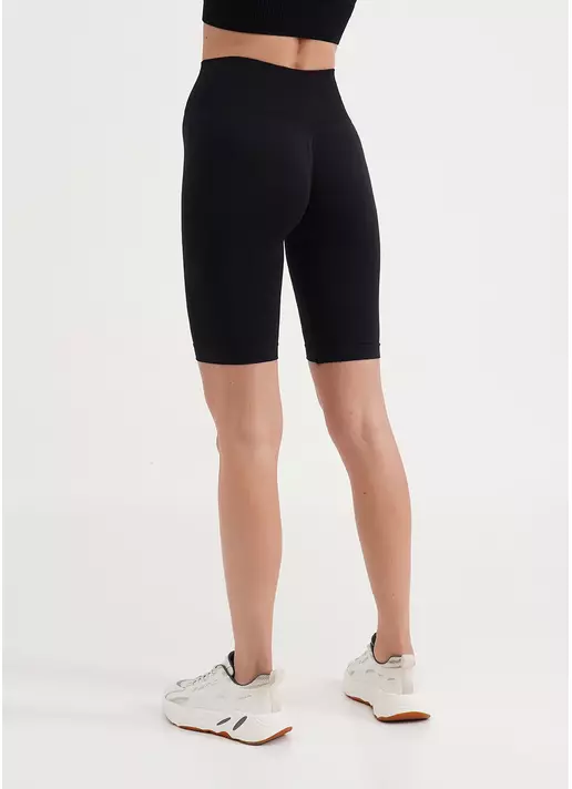 Велосипедки с пуш-ап эффектом бесшовные TRACKS SHAPE black (черный)