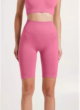 Велосипедки с пуш-ап эффектом бесшовные TRACKS SHAPE bubblegum (розовый)