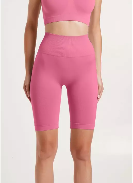 Велосипедки с пуш-ап эффектом бесшовные TRACKS SHAPE bubblegum (розовый)