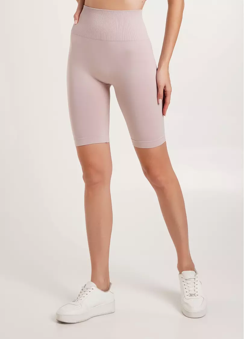 Велосипедки с пуш-ап эффектом бесшовные TRACKS SHAPE burnished lilac (розовый)